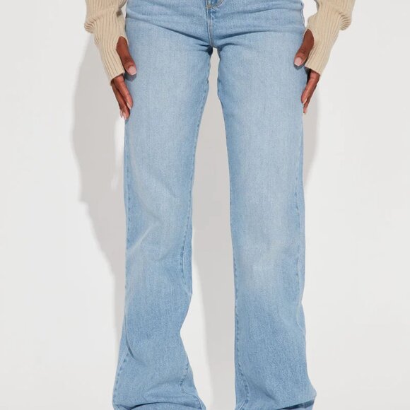 Tall Straight Leg Jeans - Light Wash Size 15 - Picture 2 of 4